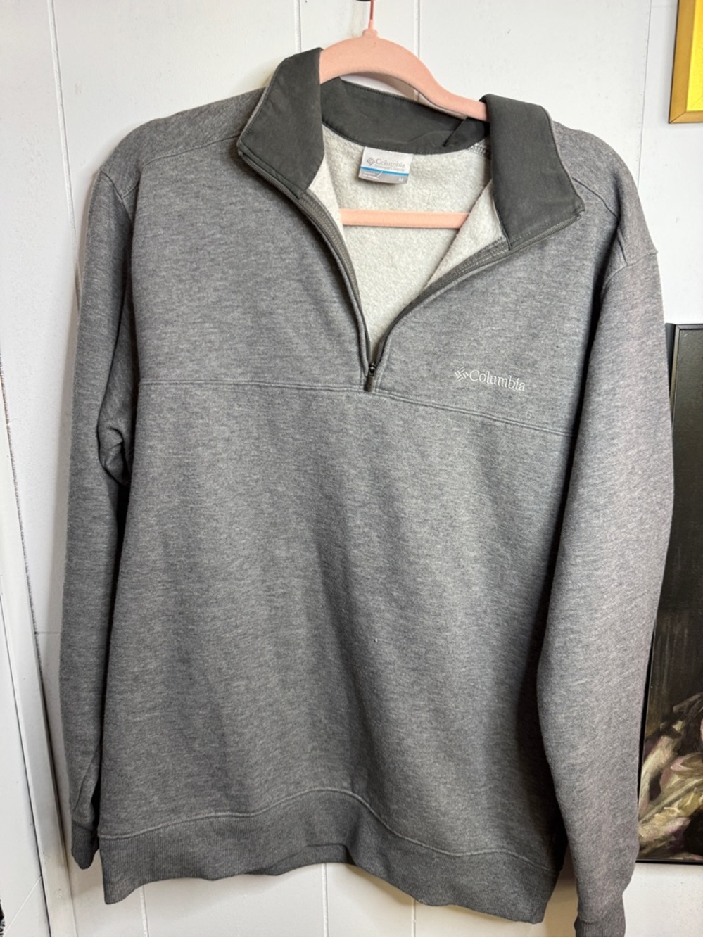 Grey Columbia 1/4 zip